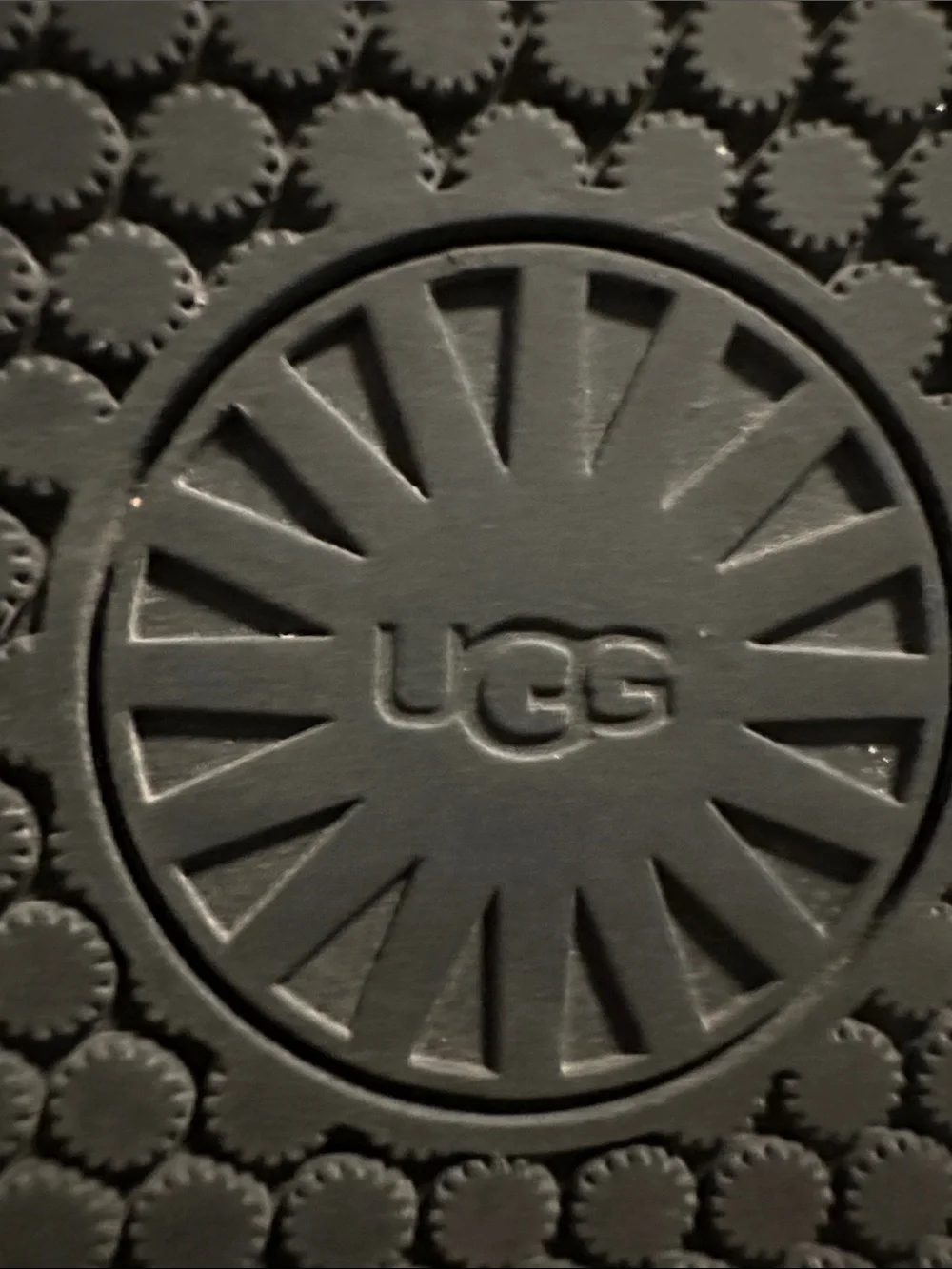 UGG Black Wide Band Slide Sandals